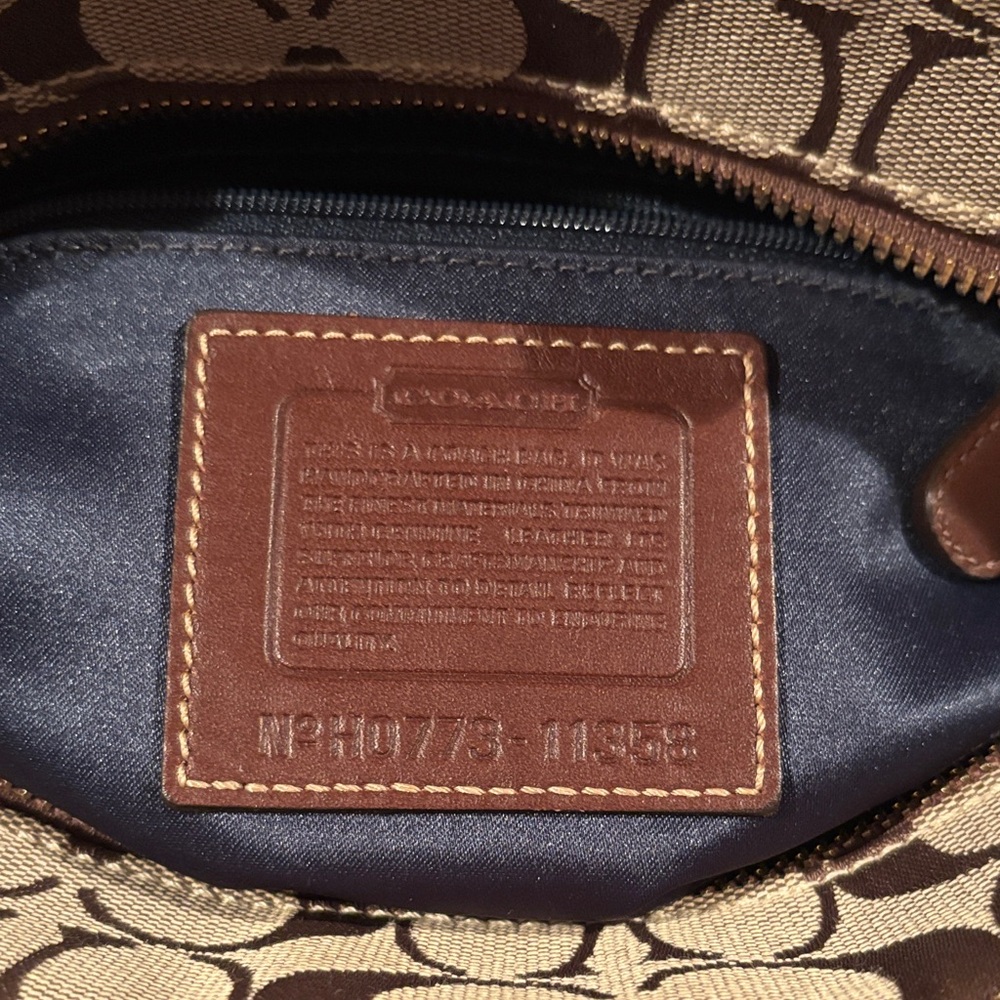 Coach Vintage Holiday Patchwork Gallery Tote - Picture 12 of 14